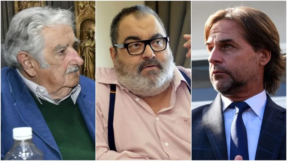 José Mujica, Jorge Lanata y Luis Lacalle Pou