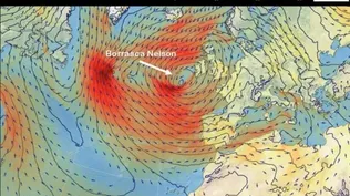 Previsión de la borrasca Nelson.