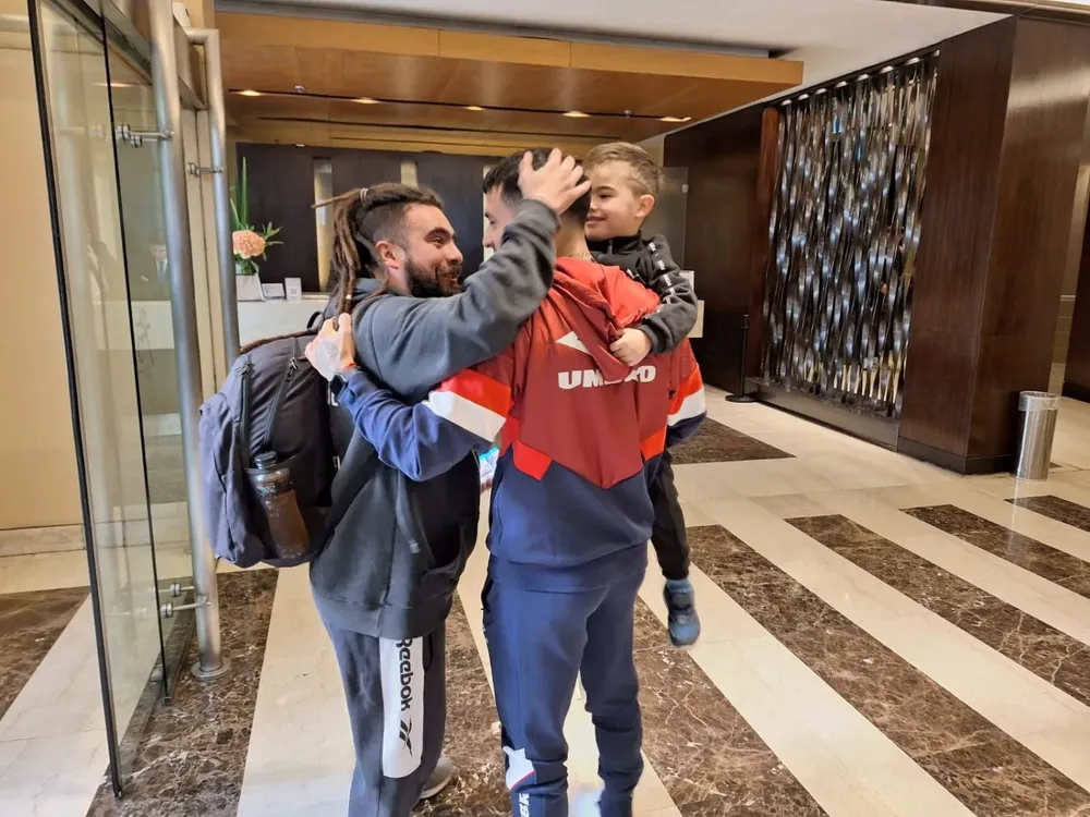 Gabriel Baez recibió visitas