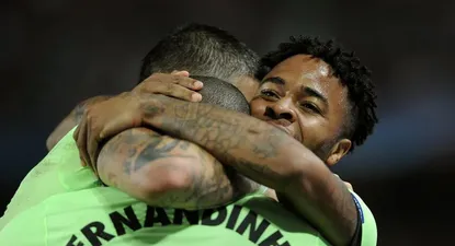 Raheem Sterling y Fernandinho, autores de los dos primeros goles de Manchester City