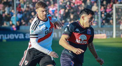 Imagen del partido entre Tigre y River Plate