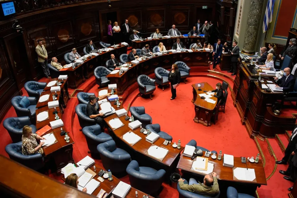 Archivo. Cámara de Senadores durante la sesión extraordinaria para votar el proyecto de reforma de la Seguridad Social