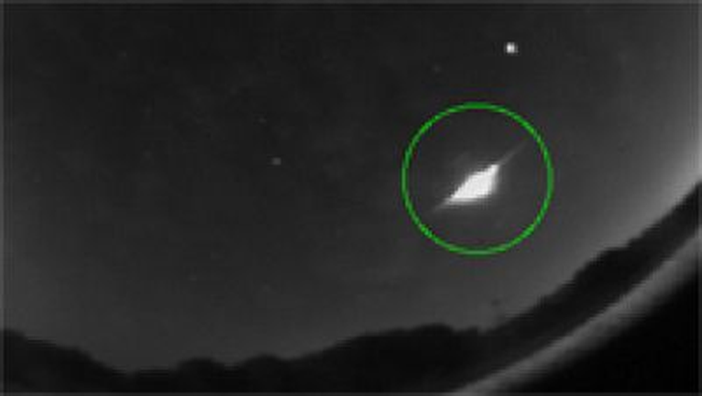 Las dos bolas de fuego detectadas por el Observatorio de Almería.