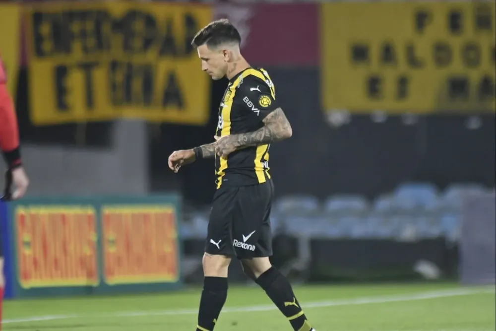 Lozano tras un partido de Peñarol