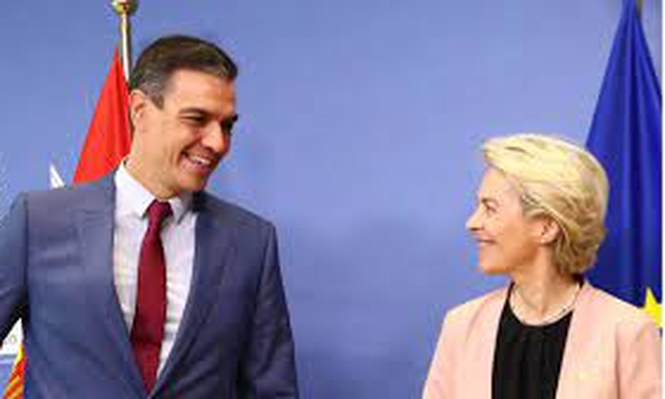 Pedro Sánchez y Úrsula von der Leyen