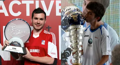 Bruce Grannec (izquierda) y Pau Lara (derecha) últimos campeones mundiales de los juegos FIFA y PES respectivamente
