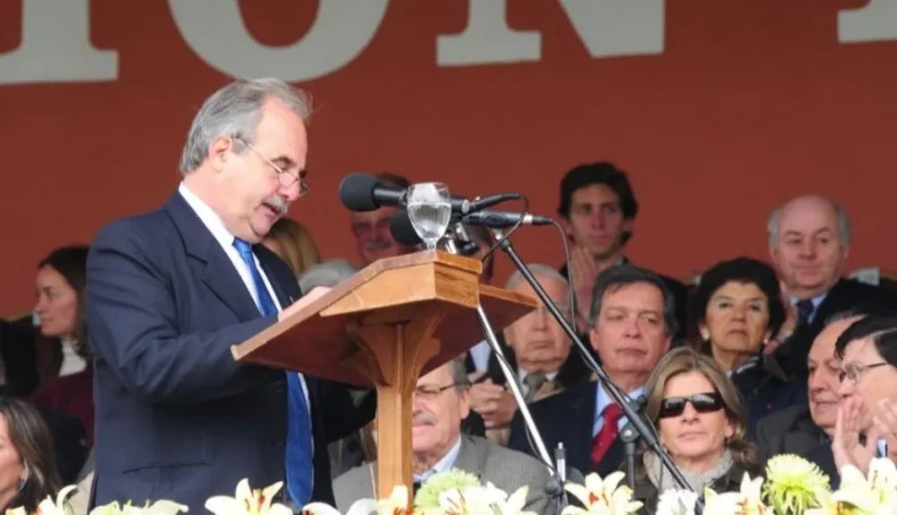 El presidente de ARU, Rubén Echeverría, en su discurso en la Rural Prado