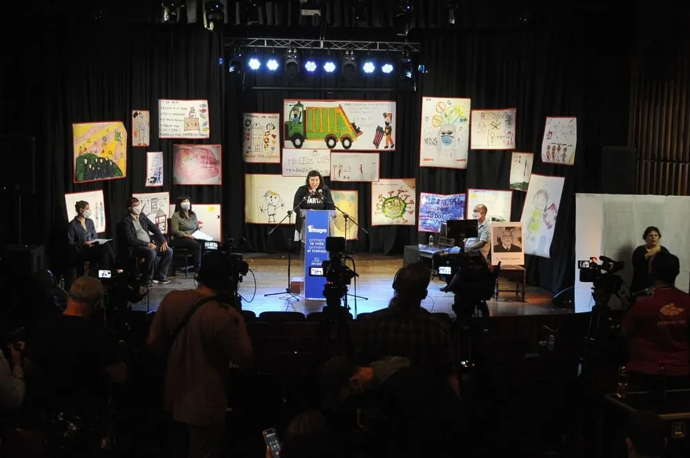 Fue un acto virtual debido a la pandemia por covid-19