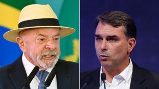 Luiz Inácio Lula da Silva y Flávio Bolsonaro.