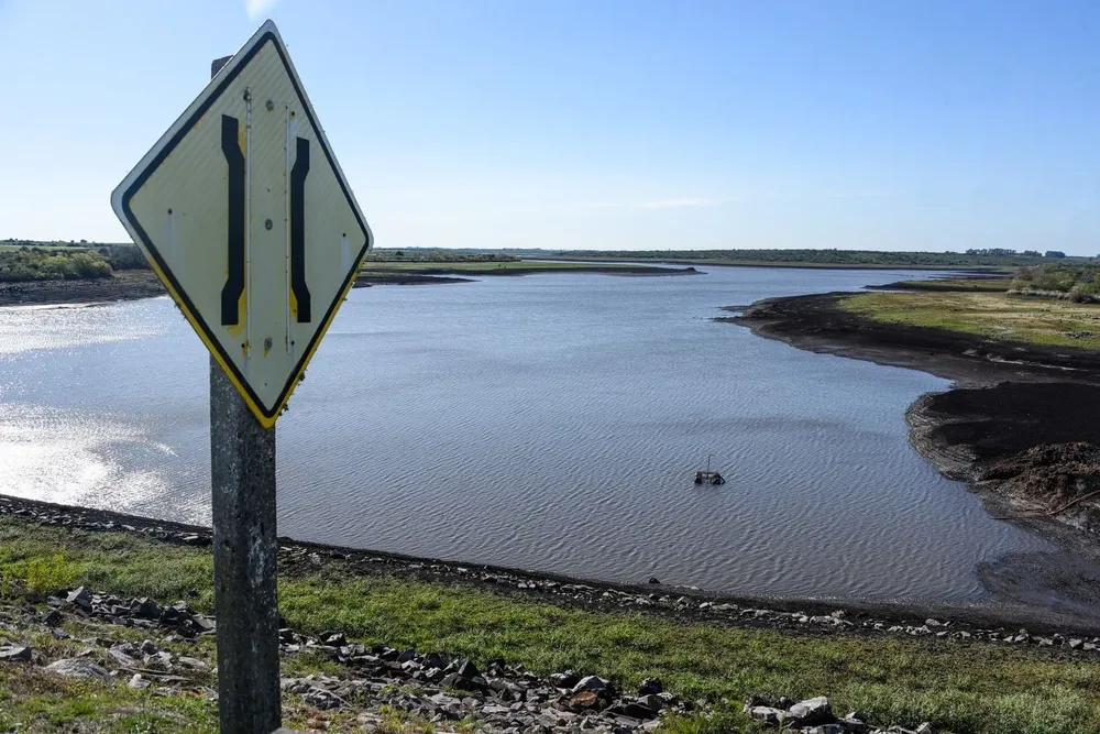 La represa de Paso Severino. Foto tomada el 18 de junio
