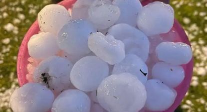 Una tormeta de granizo soprende a Madrid