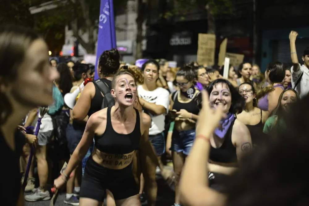 La marcha del 8M en 2020.