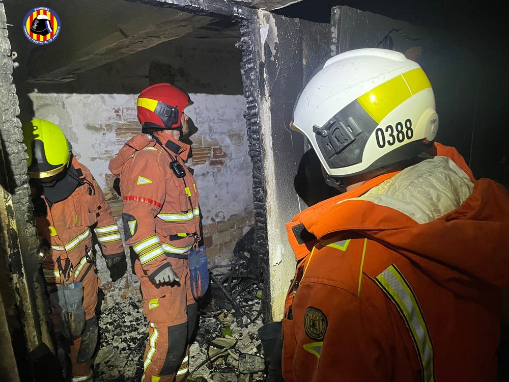 Incendio en Valencia.