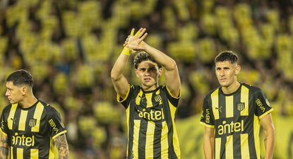 Nahuel Herrera en la previa del partido ante Danubio, del que salió lesionado a los 2 minutos