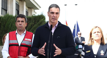 Carlos Mazón, presidente de la Generalidad Valenciana y Pedro Sánchez durante la visita del presidente del Gobierno del pasado 31 de octubre
