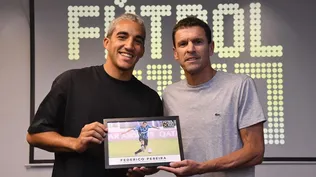 Federico Pereira durante la premiación de 2022; fue el mejor defensa