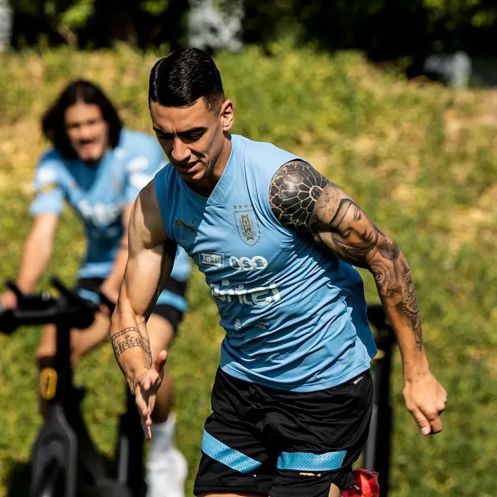 José Luis Rodríguez entrenando en la seleccióin
