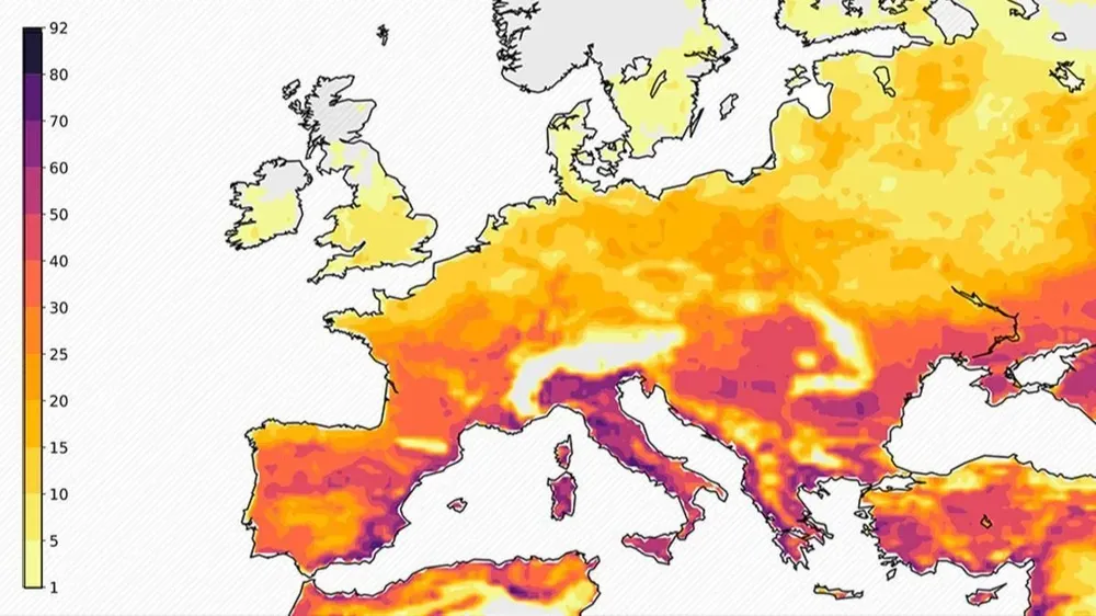 La temperatura media en Europa aumentó el doble que en otras regiones del globo
