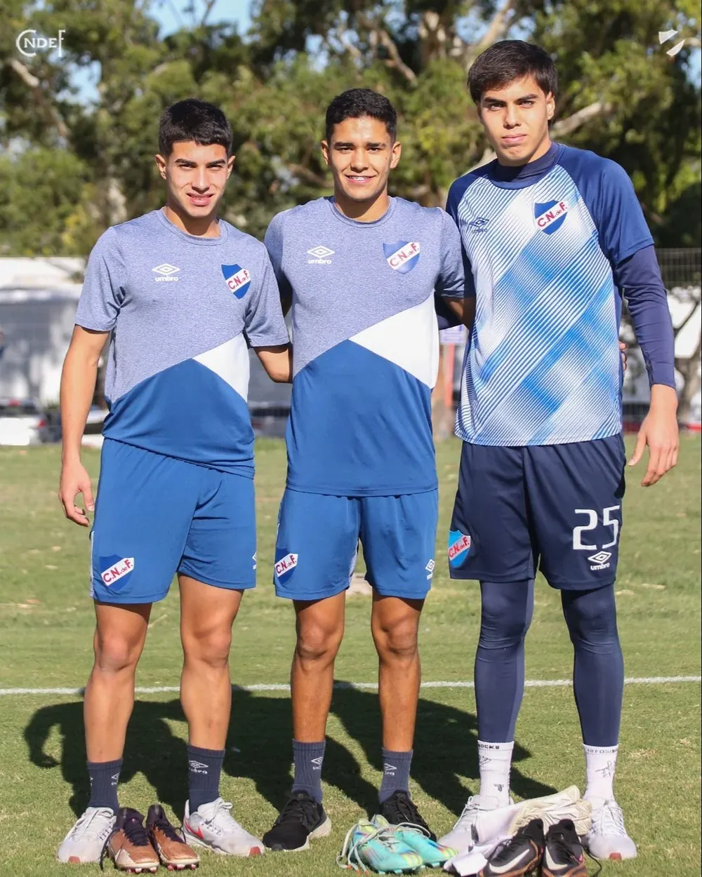 Renzo Sánchez, Rodrigo Chagas y Facundo Machado