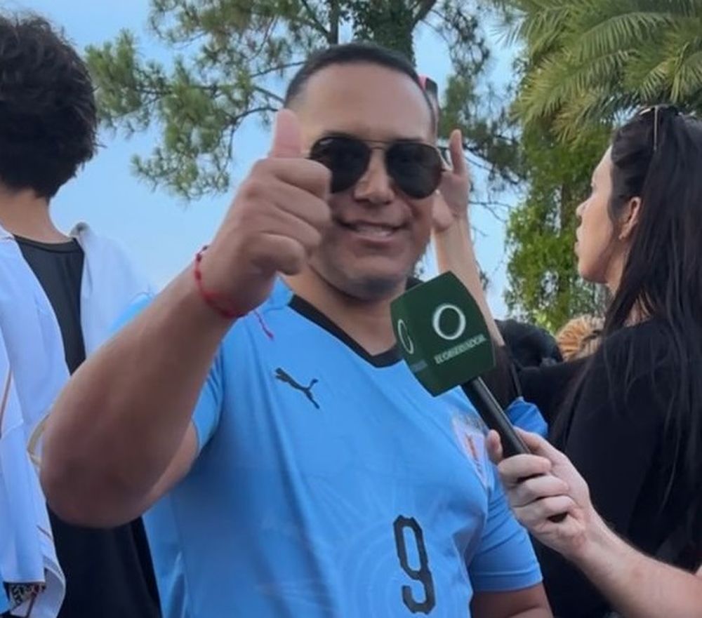 Damián, hincha uruguayo que le tiene fe a la selección uruguaya