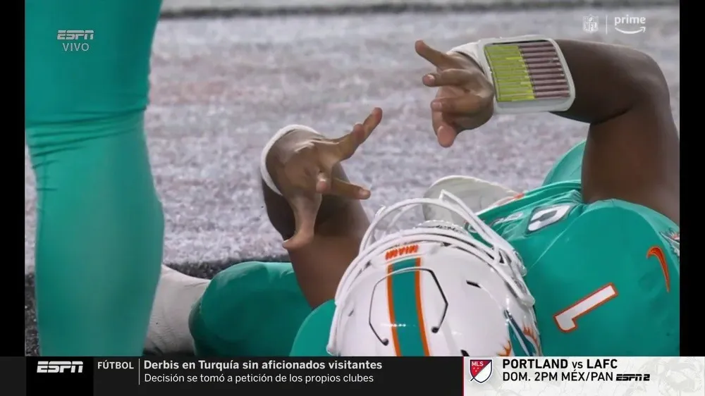 Tua Tagovailoa tras el golpe de este jueves