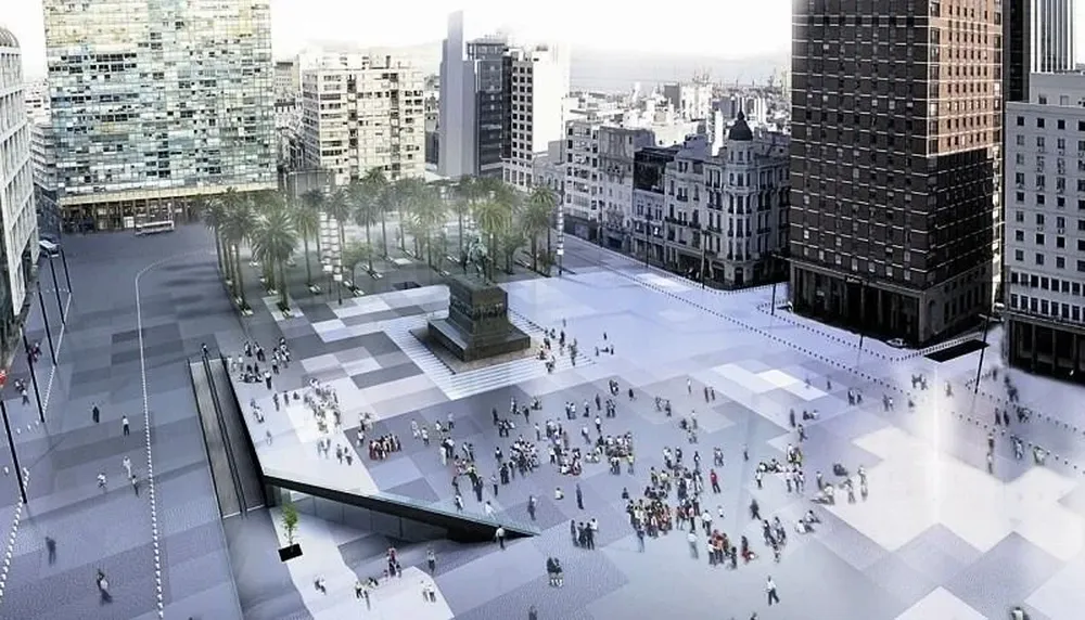 Un proyecto fallido de renovación de la Plaza Independencia