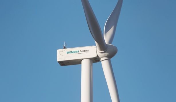 Una torre eólica de Siemens Gamesa fabricada en España. EUROPA PRESS