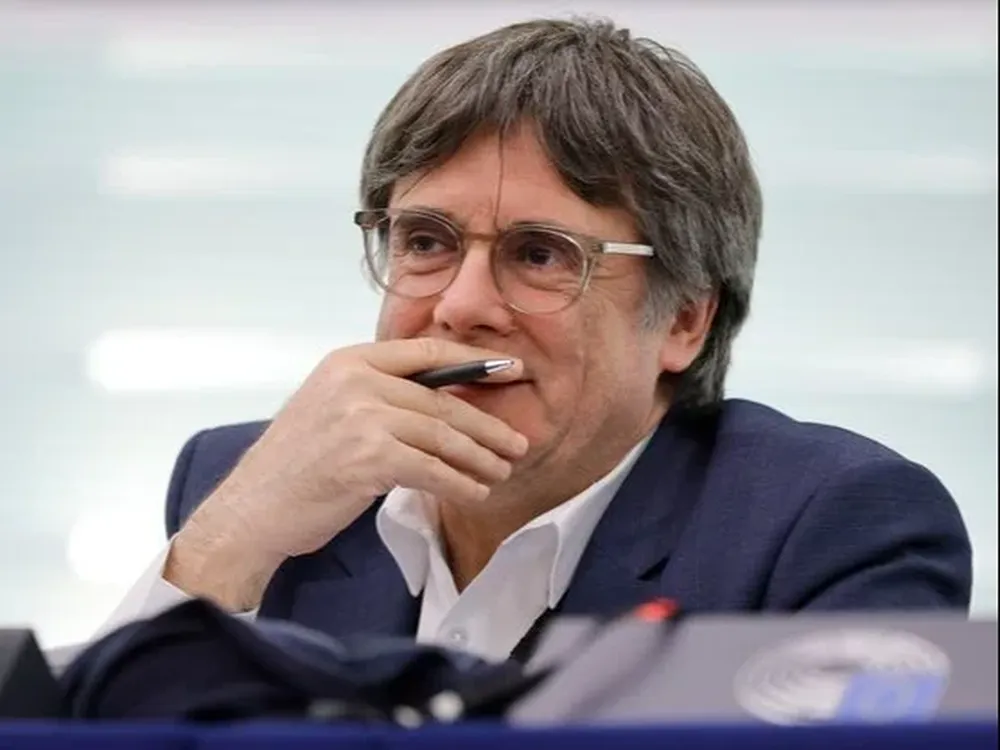 Carles Puigdemont, en una sesión del Parlamento Europeo.