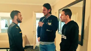 Maximiliano Rodríguez, Nandez y Gonzalo De los Santos en Colonia