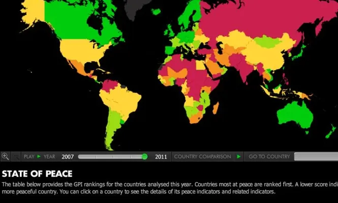 El mapa del índice 2011