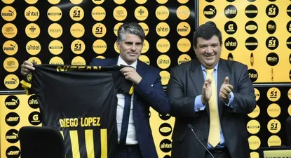 las primeras fotos de diego lopez como dt de penarol