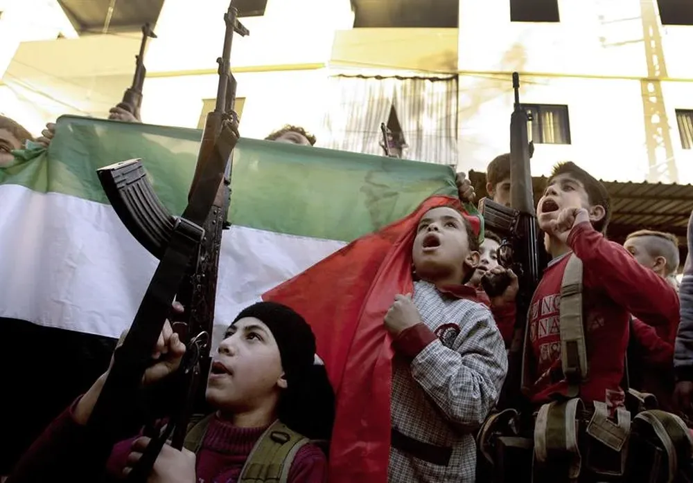 Palestinos celebraron el falleciemiento de Sharón