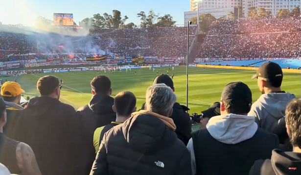 El video de la bengala que lanzaron desde la hinchada de Peñarol