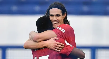 cavani no tiene covid-19 y en inglaterra dicen que puede ser titular por primera vez en el united
