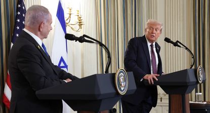 El presidente de Estados Donald Trump Unidos se reunió con Netanyahu en la Casa Blanca