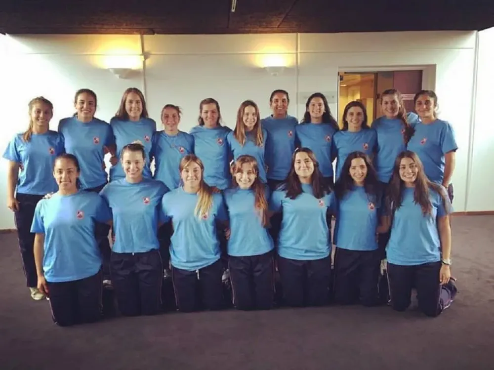 El plantel uruguayo en Aalborg, Dinamarca