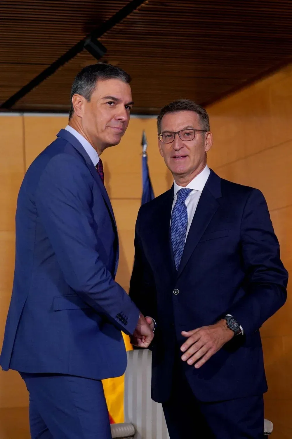 Alberto Nuñez Feijóo y Pedro Sánchez