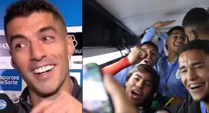 Luis Suarez saludó a los campeones