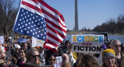 Una protesta en Washington contra los recortes en la ciencia