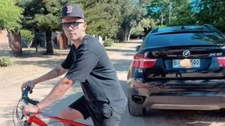 Nicolás Schiappacasse tuvo un contratiempo con su bicicleta