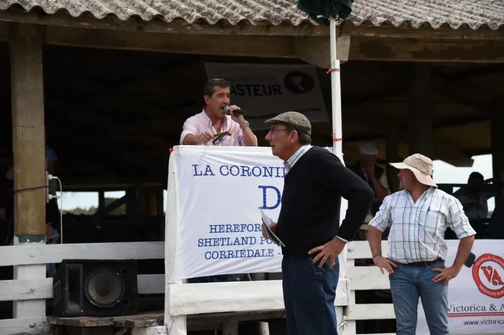 Ignacio Victorica en pleno remate de La Coronilla en San Pedro de Timote.