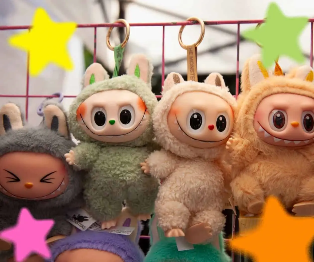 Los Labubus, juguetes de la empresa china PopMart.