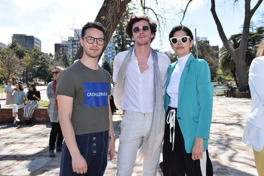 Francisco Fros, Gastón Strauch y Noelia Porley