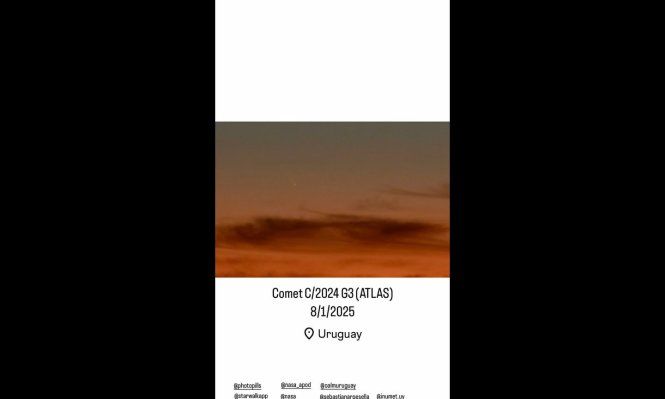 Registran un cometa en el cielo uruguayo: cuándo y dónde observarlo