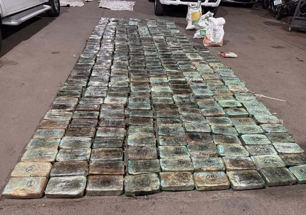 Incautación en Paysandú de más de 400 kilos de drogas: encontraron cocaína y pasta base
