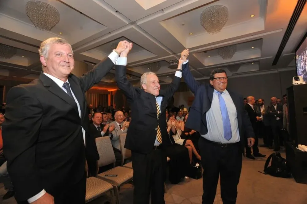 Rodolfo Catino, Juan Pedro Damiani y Jorge Barrera