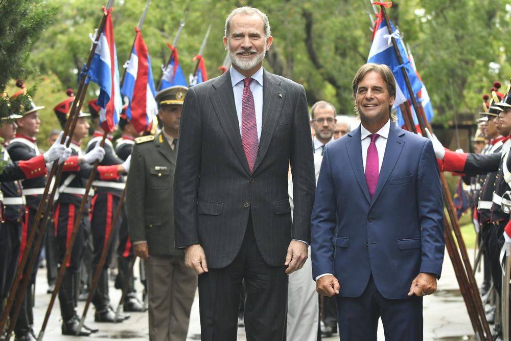 Lacalle Pou y Felipe VI&nbsp;