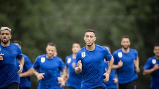 Entrenamiento de la selección uruguaya