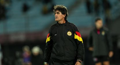 Leonel Rocco en el partido ante Peñarol