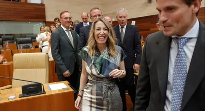 María Guardiola en el discurso de investidura